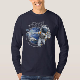 Min rymdpromenadresa (Mörkt läge) | Herr Long Slee T Shirt