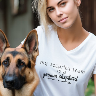 Min säkerhetstjänst är en tysk Shepherd-Anpassning T Shirt