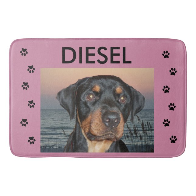 Min sällskapsdjur och Tassar Badrumsmatta (Framsidan)