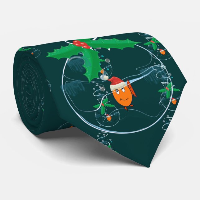 Min sällskapsfisk - Anpassad Slips (Rullad)