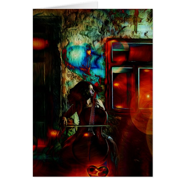 Min sång för dig hälsningskort (Framsidan)