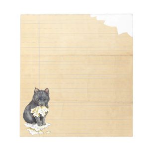 Min Schipperke Ate Min hemläxa Anteckningsblock