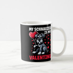 Min Schnauzer är min Alla hjärtans dag Valentine h Kaffemugg