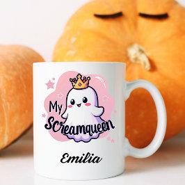 Min Screamdrottning Kawaii Halloween Mugg för Girl