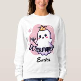Min ScreamQueen Halloween Sweatshirt för Girlkompi T Shirt