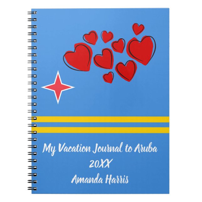 Min semesterjournal till Aruba Anteckningsbok (Framsidan)