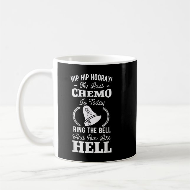 Min senaste hemoterapi Cancer Awareness Surviv Kaffemugg (Vänster)