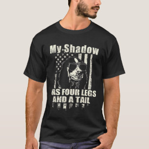 Min Shadow Cocker spanel Proud American Flagga Fun T Shirt