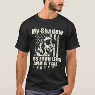 Min Shadow English Springer spanel Proud American T Shirt