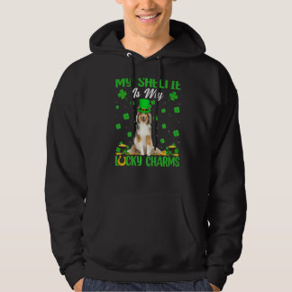 Min Sheltie är min Lucky Charms Sheltie Hund St Pa Hoodie