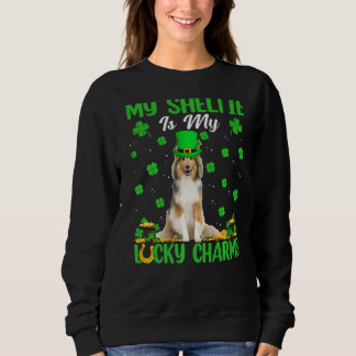 Min Sheltie är min Lucky Charms Sheltie Hund St Pa T Shirt