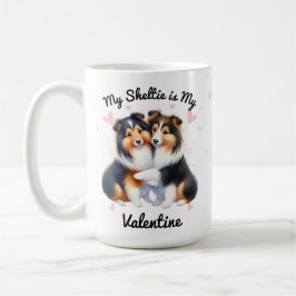 Min Sheltie är Min Valentine Kaffemugg