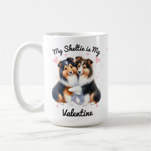 Min Sheltie är Min Valentine Kaffemugg