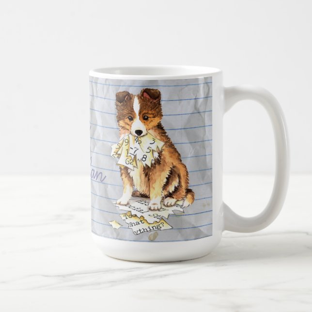 Min Sheltie Ate min Lesson Plan Kaffemugg (Höger)