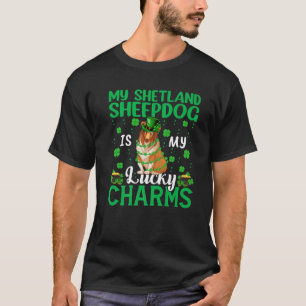 Min Shetland Sheepdog är min Lucky Charms Hund T Shirt