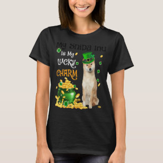 Min Shiba Inu är mina Lucky Charm Cute Hund Patric T Shirt