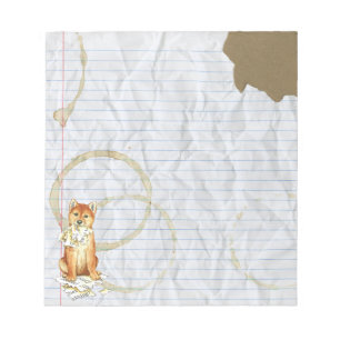 Min Shiba Inu Ate My Lesson Plan Anteckningsblock