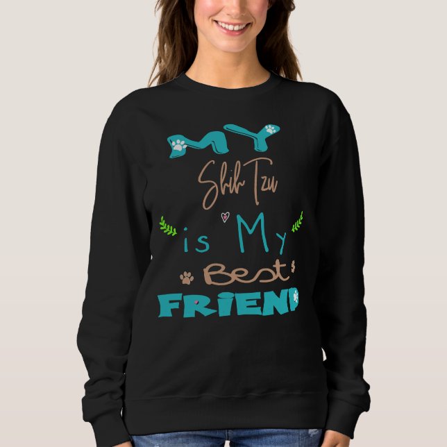 Min Shih Tzu är min bästa vän T Shirt (Framsida)