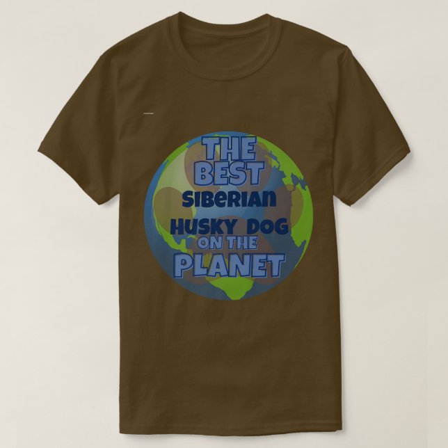 Min Siberian husky är världens bästa hund T Shirt (Design framsida)