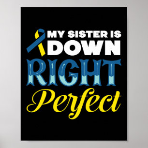 Min sida är nere Höger Perfekt nere Syndrome Poster