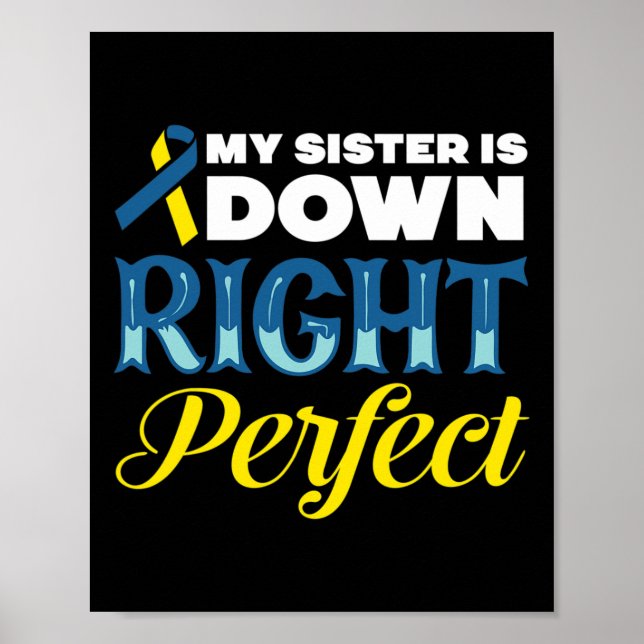 Min sida är nere Höger Perfekt nere Syndrome Poster (Framsidan)
