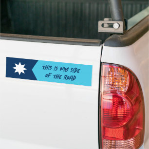 Min sida av Flagga Minnesota Bumper Sticker Bildekal