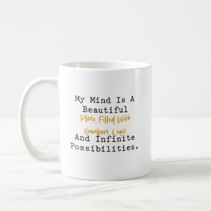 Min Sinnes Nummer Logik Oändliga Möjligheter Kaffemugg