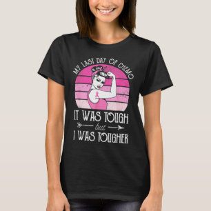 Min sista dag av kemoterapi mot bröstcancer t shirt