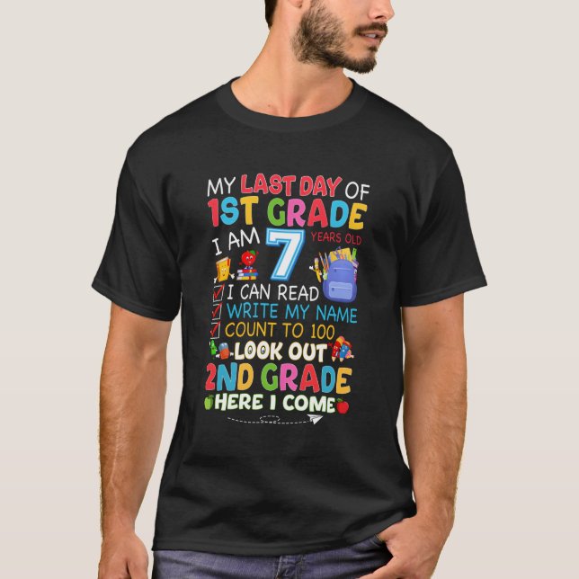 Min sista dag första Klass Studenten 2:e Klass T Shirt (Framsida)