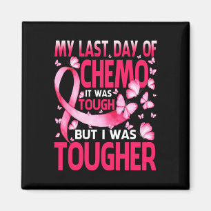 Min sista dag i Chemo var Tuff Bröstcancer Medvete Magnet