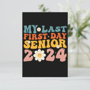 Min sista första dag i seniorklassen 2024 tack kort
