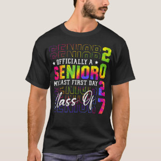 Min sista första dag Senior 2027 Klass 2027 T Shirt