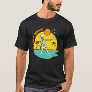 Min sista stänk Skelettbrud Strand Sängkammarparty T Shirt