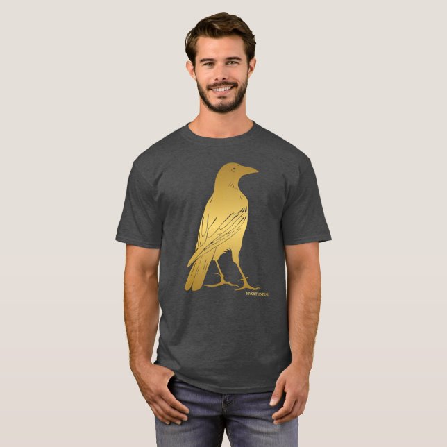 Min själ Animal - Raven T Shirt (Hel framsida)
