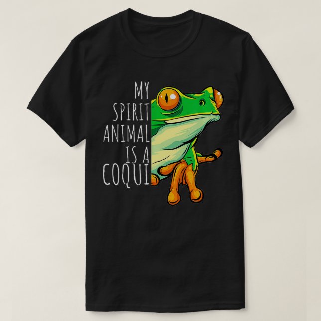 Min själ är en Coqui Boricua Puerto Rico T Shirt (Design framsida)