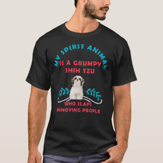 Min själ är en grumpy Shih Tzu T Shirt