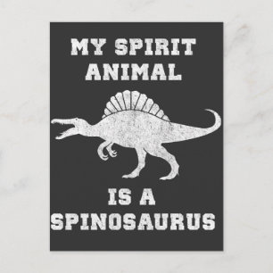 Min själ är en Spinosaurus Dinosaur Gift Vykort