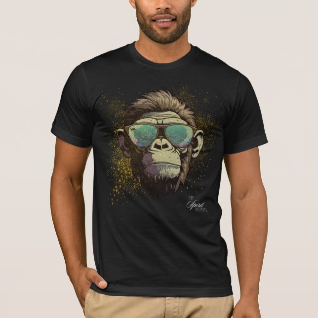 Min själ på djur - Chimpanzee T Shirt (Framsida)