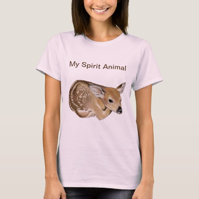 Min själ på djur Fawn T Shirt (Framsida)