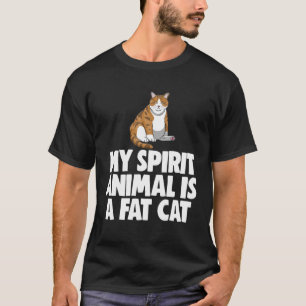 Min själ på djur Te-Tjock Cat Tes Cat Kärlek T Shirt