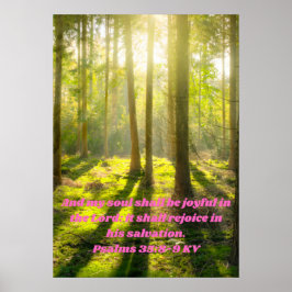 Min själ ska glädjas, ett kristet citat poster