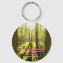 Min själ ska vara glatt i Herren. Faith Nyckelring