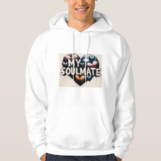 Min själkamrat i hjärtat hoodie (Framsida)