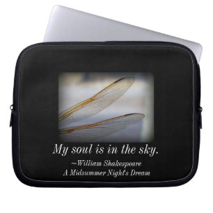 Min sjö är i Himlar Dragonfly-Sleeven Laptop Sleeve