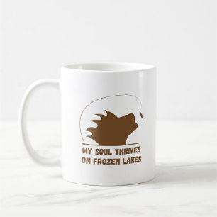 Min sjörövare på fryst Sjöar Isfiske Kaffemugg