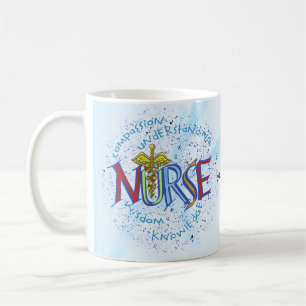 Min sjuksköterska motto kaffemugg