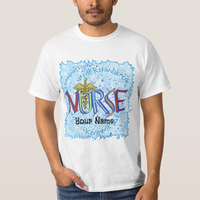 Min sjuksköterska motto t shirt (Framsida)