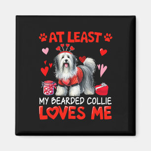 Min skäggiga collie älskar åtminstone mig Alla hjä Magnet