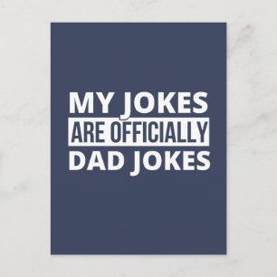 Min Skämt Är Officiellt Pappaskämt Tröja, Pappa T- Helg Vykort