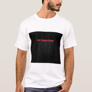 Min skapelse – Mjukstämningsgrafisk t-shirt